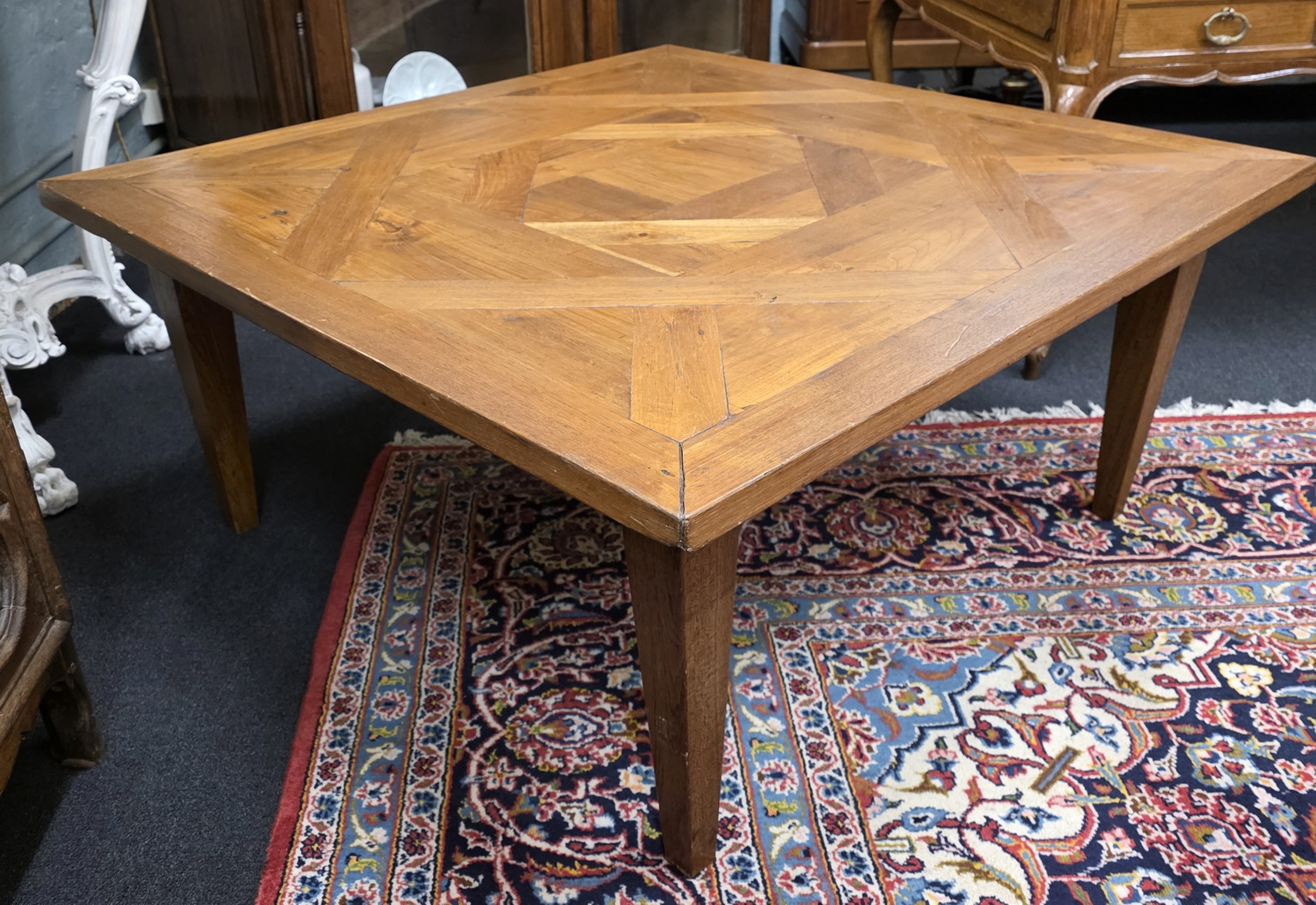 A French Parquetry-Top Coffee table